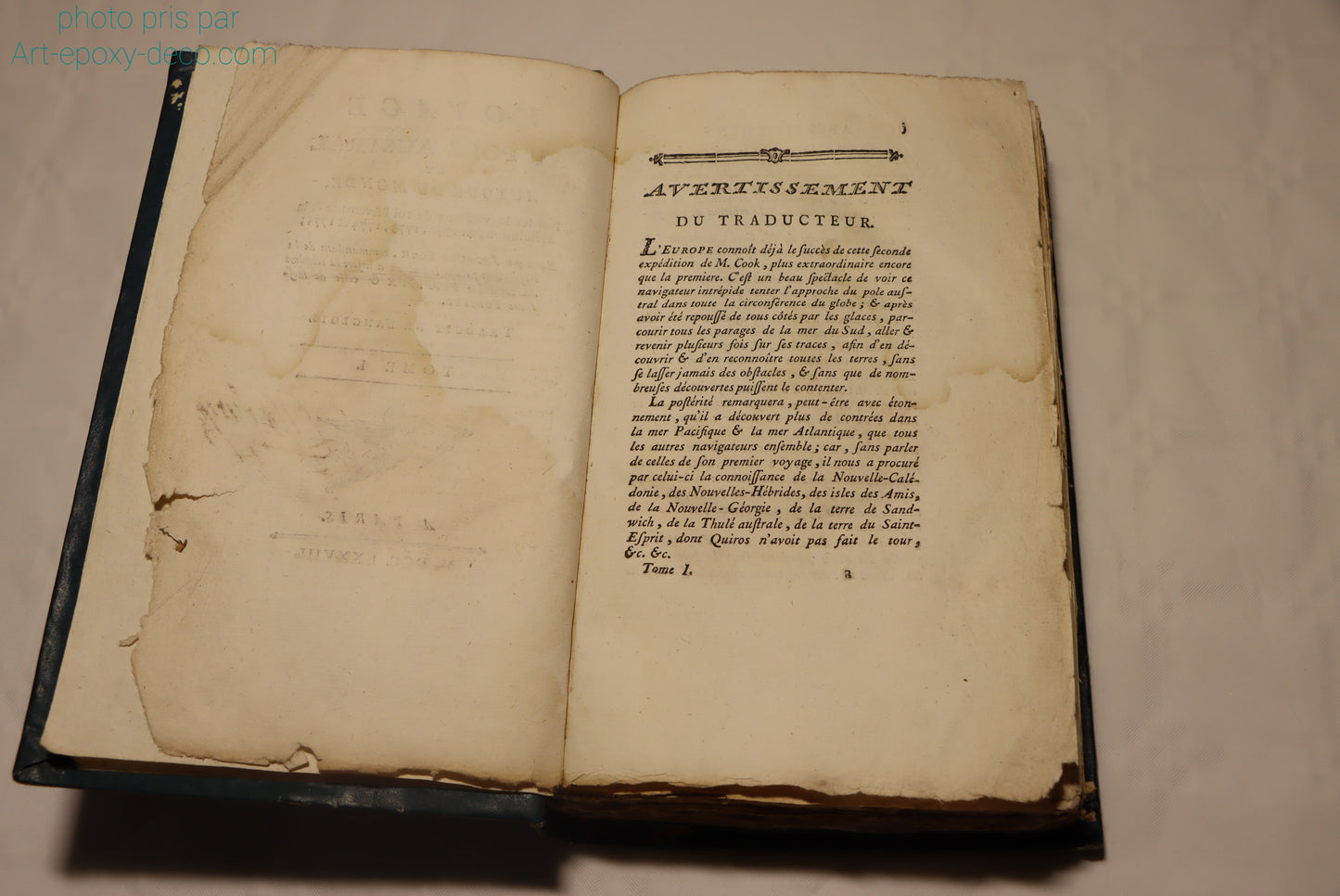 Troisième voyage de James Cook 1785, plus Seconde voyage de James Cook 1778