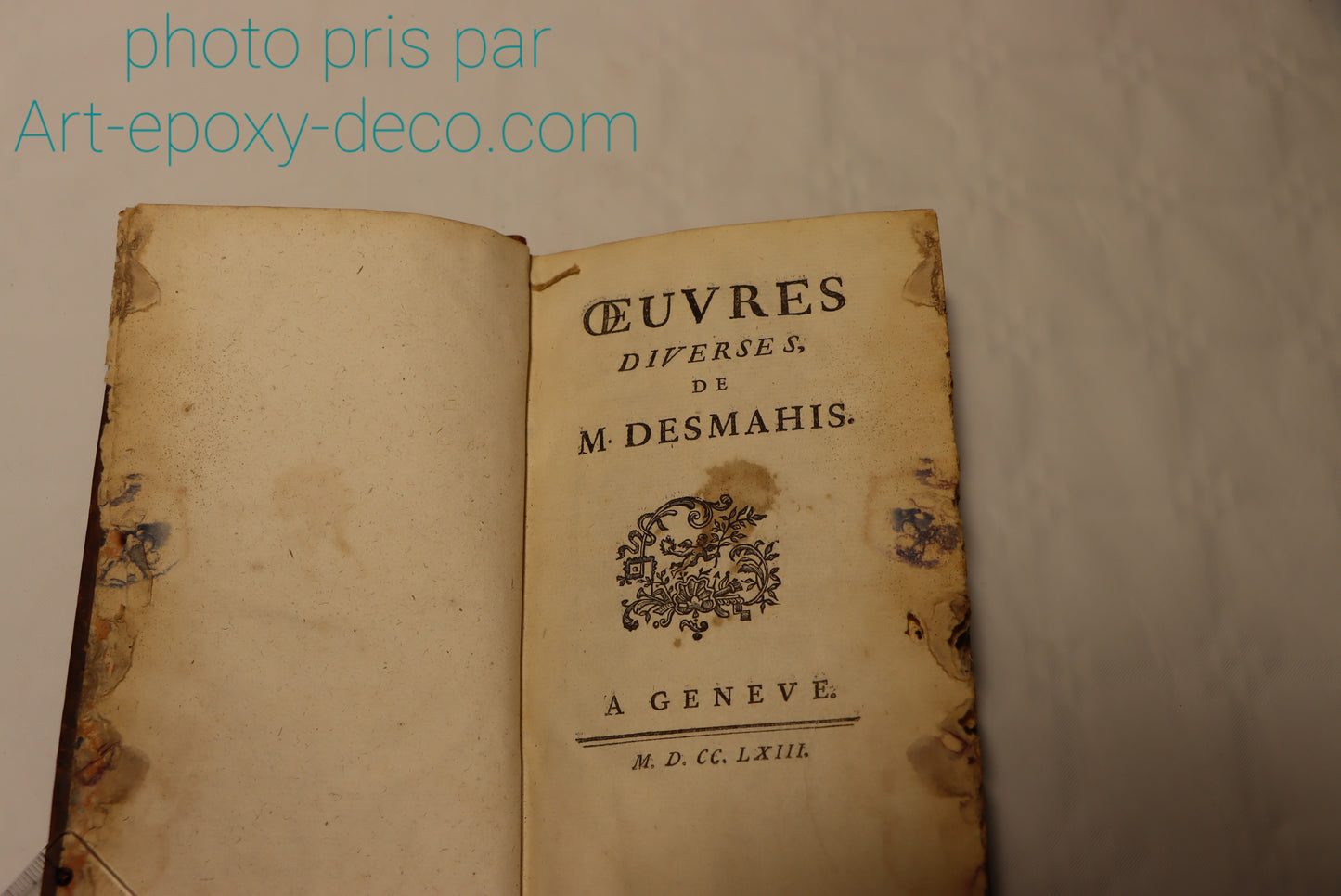 Œuvres diverses de Desmahis 1763