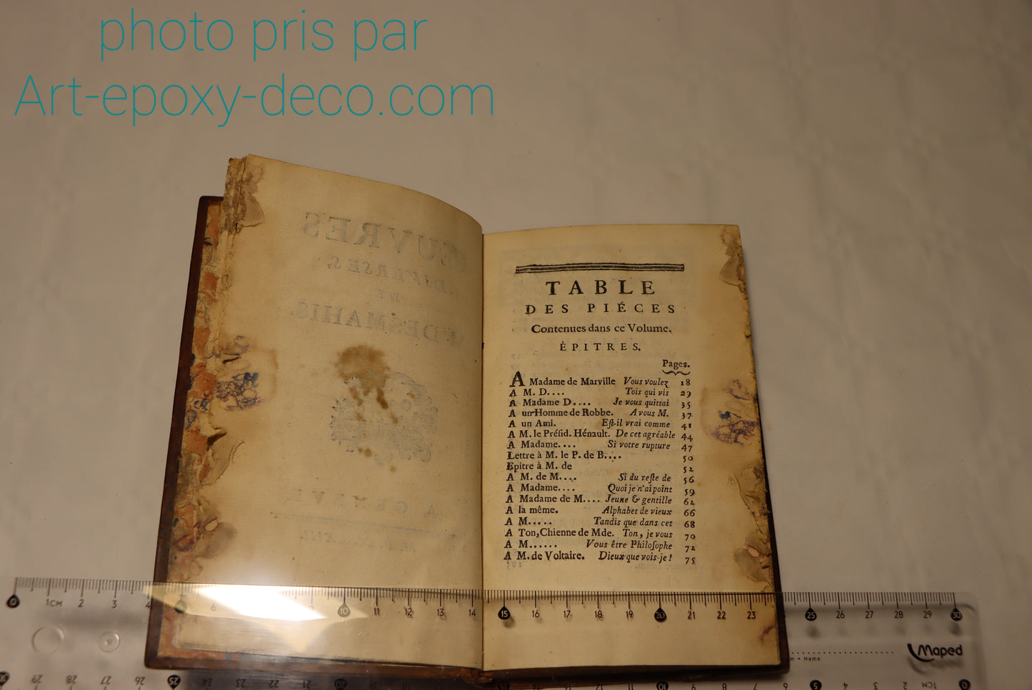 Œuvres diverses de Desmahis 1763