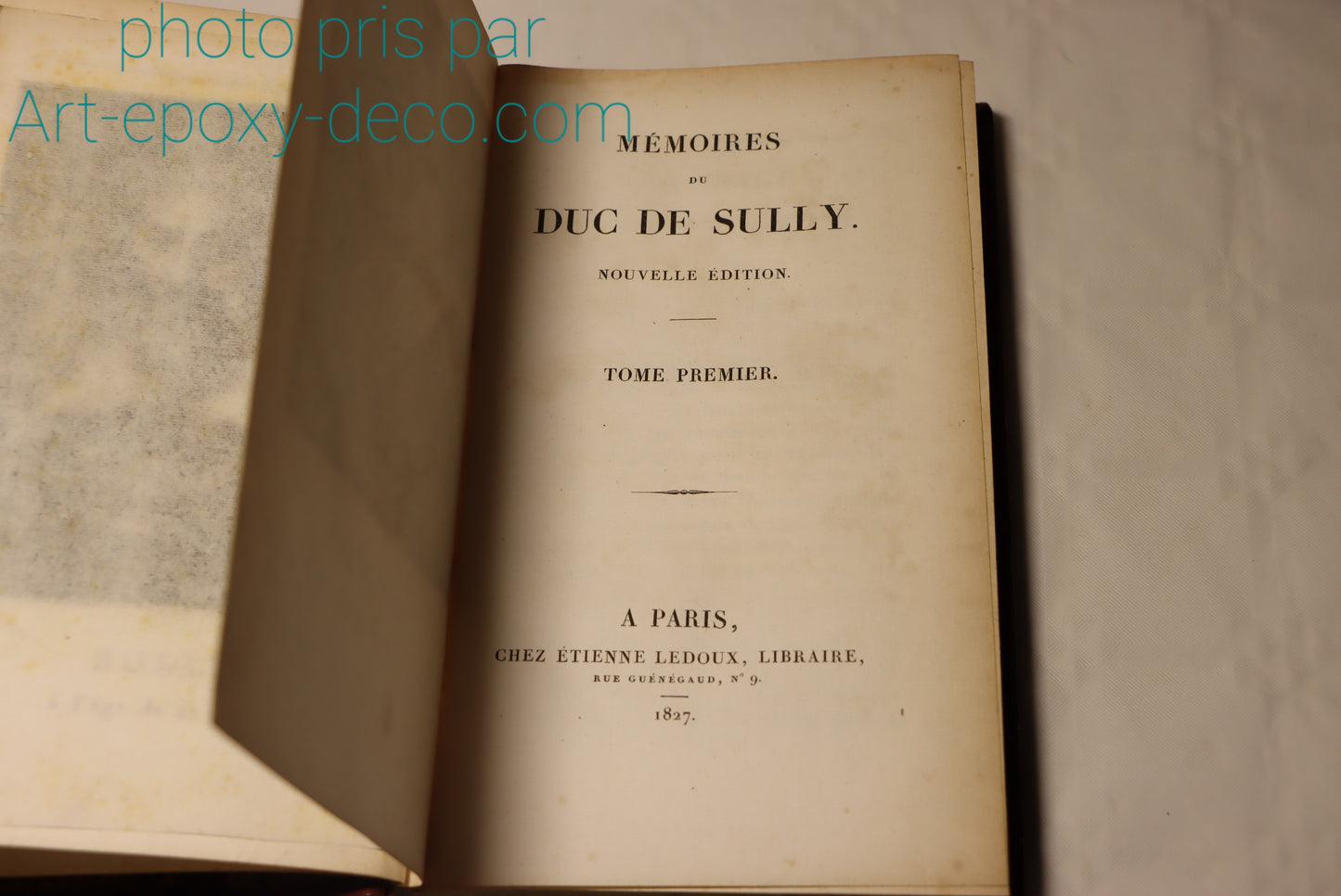 Mémoires du Duc de Sully 3 tomes, Paris Ledoux 1827