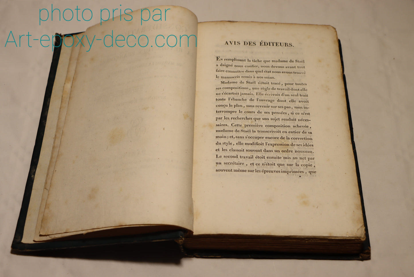 CONSIDERATIONS SUR LES PRINCIPAUX EVENEMENTS DE LA REVOLUTION FRANCAISE 1818