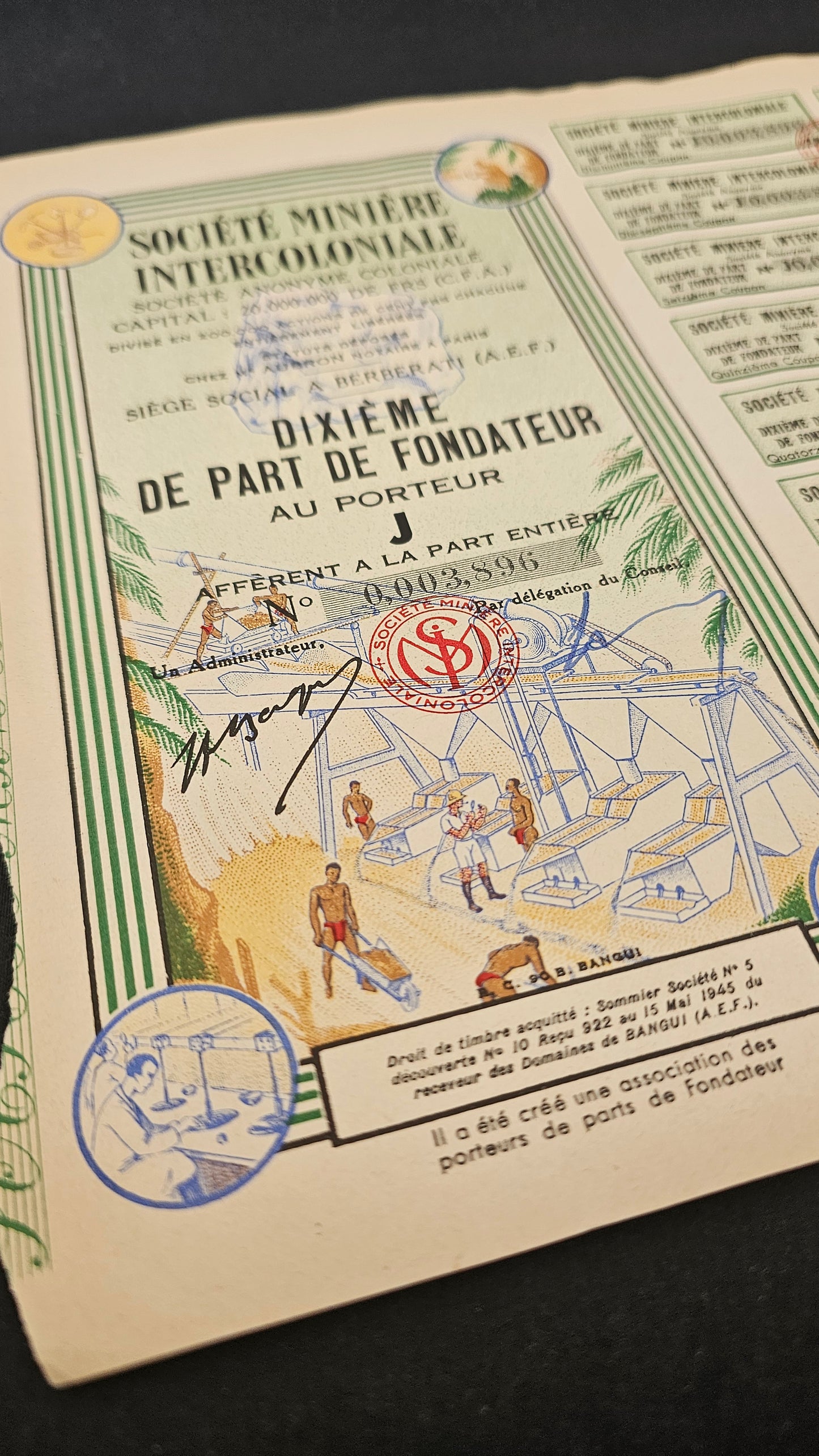 Sté Minière Intercoloniale, SA Coloniale