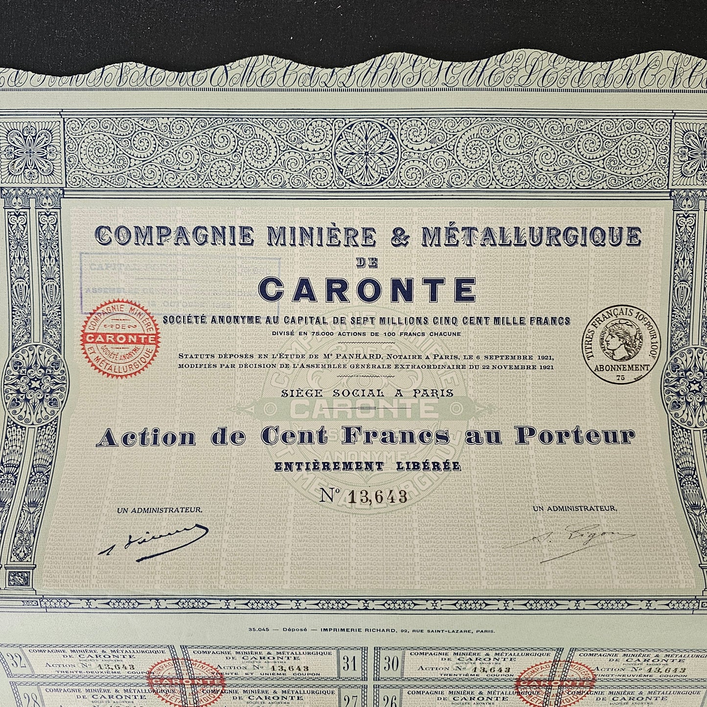Caronte Mining &amp; Metallurgical Company