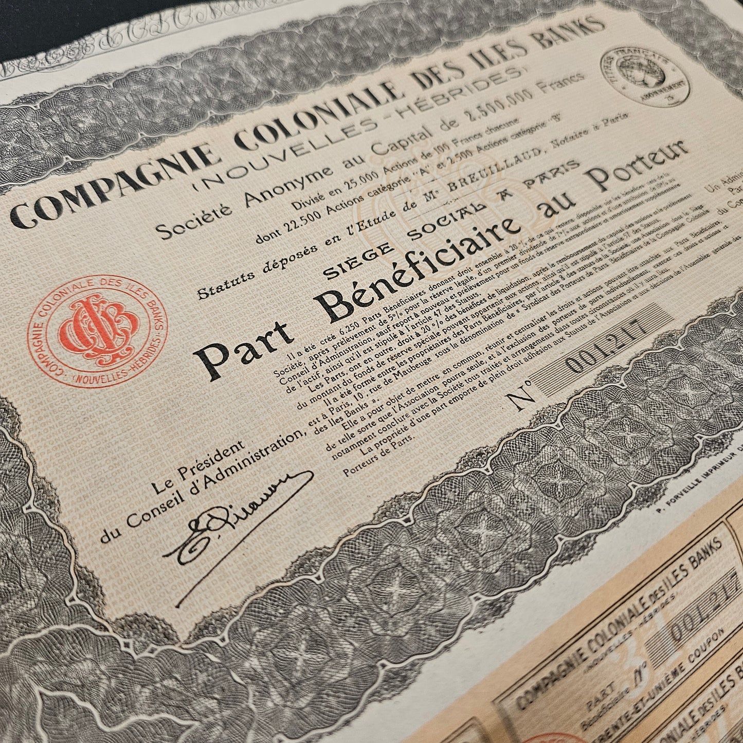 Colonial Company of the Banks Islands (New Hebrides)
