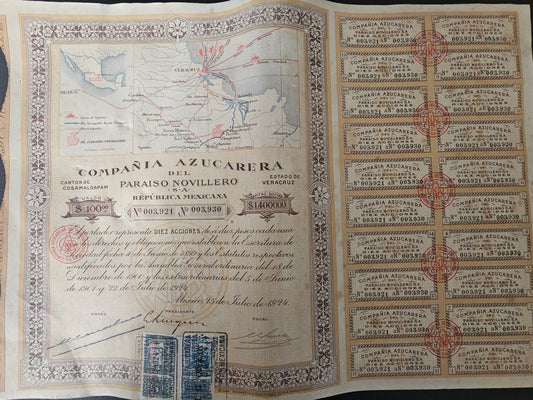 Cia Azucarera del Paraiso Novillero S.A. Republica Mexicana