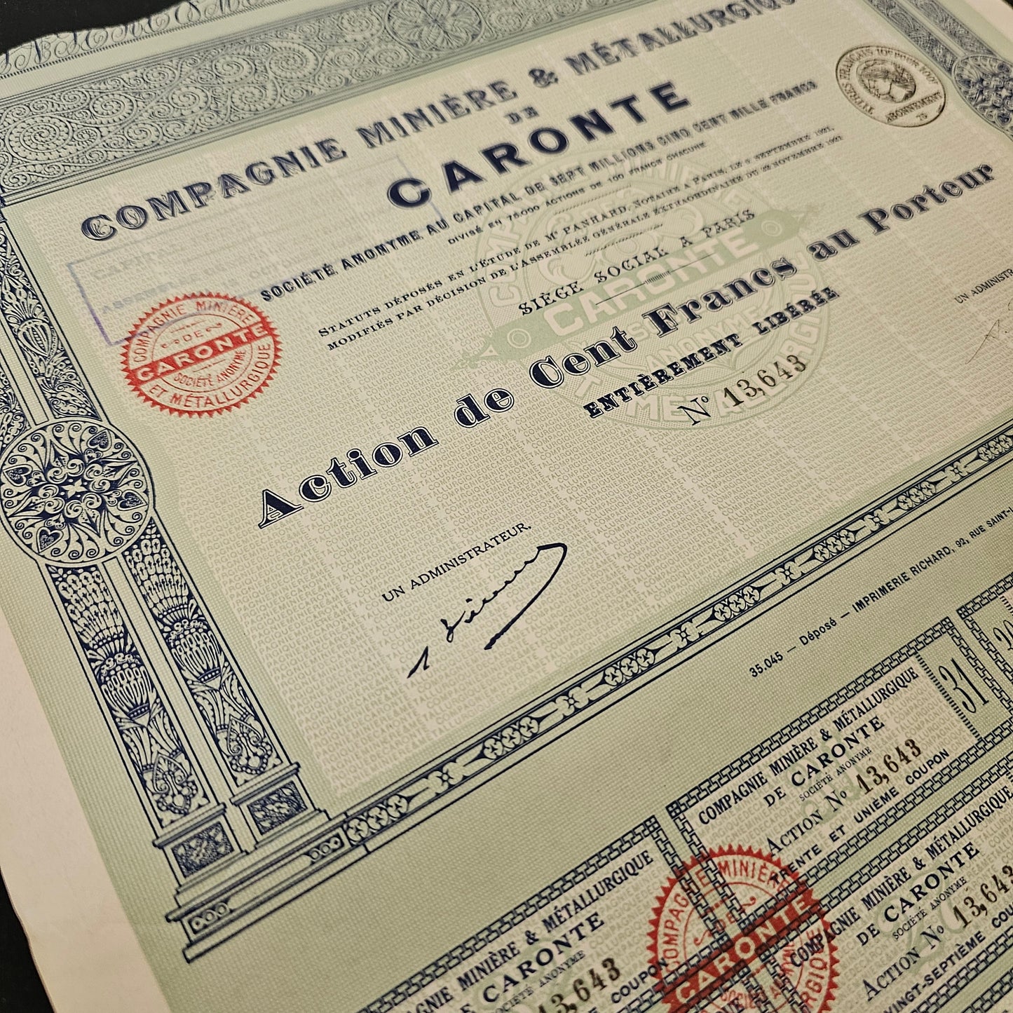 Caronte Mining &amp; Metallurgical Company